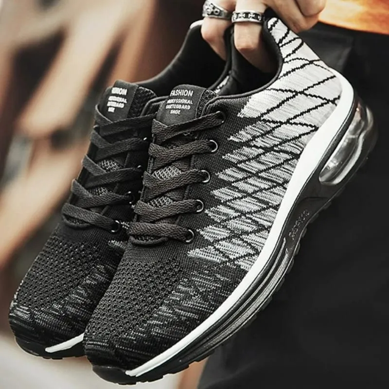 Men Running Shoes Outdoor Sneakers Non-slip Male Tennis Shoes Fashion Comfortable Lace-up Sports Shoes Designer Mesh Women Shoe