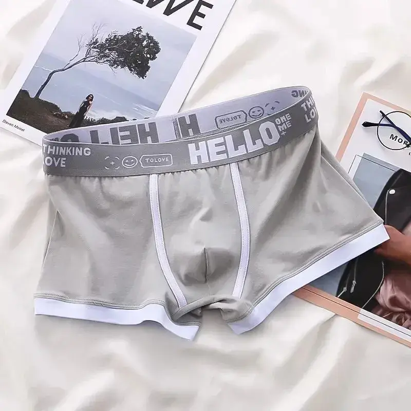 1/4 bitar Herrunderkläder Bomull Boxershorts Herrunderkläder Boxerbyxor Andas U Konvex Herrunderkläder Sexiga Plus Size — image 14