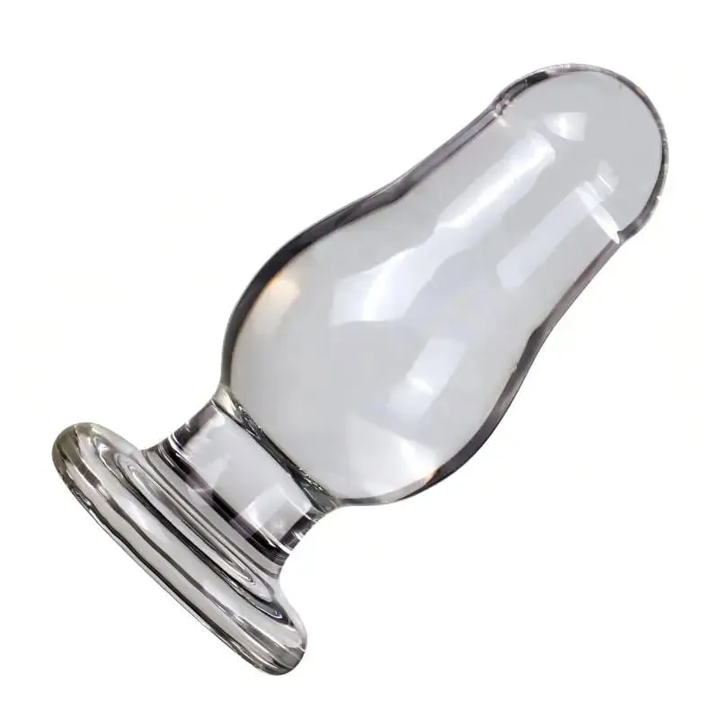 Large Diameter Glass Dildo Female Masturbator Male Prostate Stimulation Anal Expander Plug Adult Sex Toy for Enhanced Pleasure