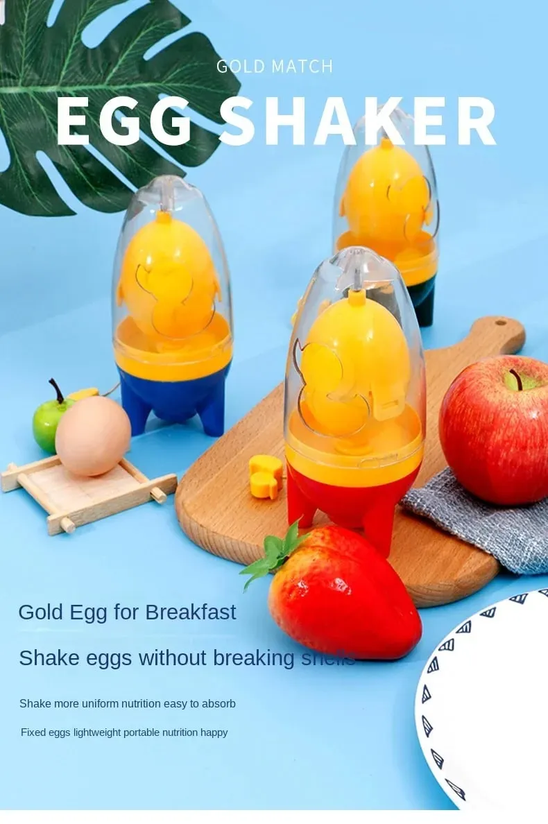 Gold Egg Separator for Home Use Manual Egg White Mixer Egg Puller Egg Blender Egg Shaker — image 8