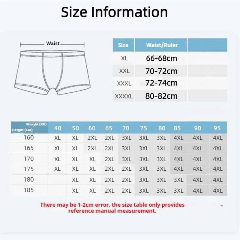 6Pcs Men's Sexy Underwear Boxers Mens Short Soft Comfortable Breathable Fashion Antibacterial Trunks Fitness Running Man Shorts