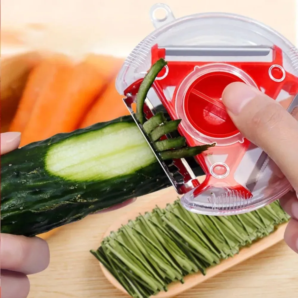 Kitchen 3 in 1 Peeler Rotary Multi-purpose Stainless Steel Potato Peeler Slicer Grater Shredder Vegetable Fruit Peeler — image 4