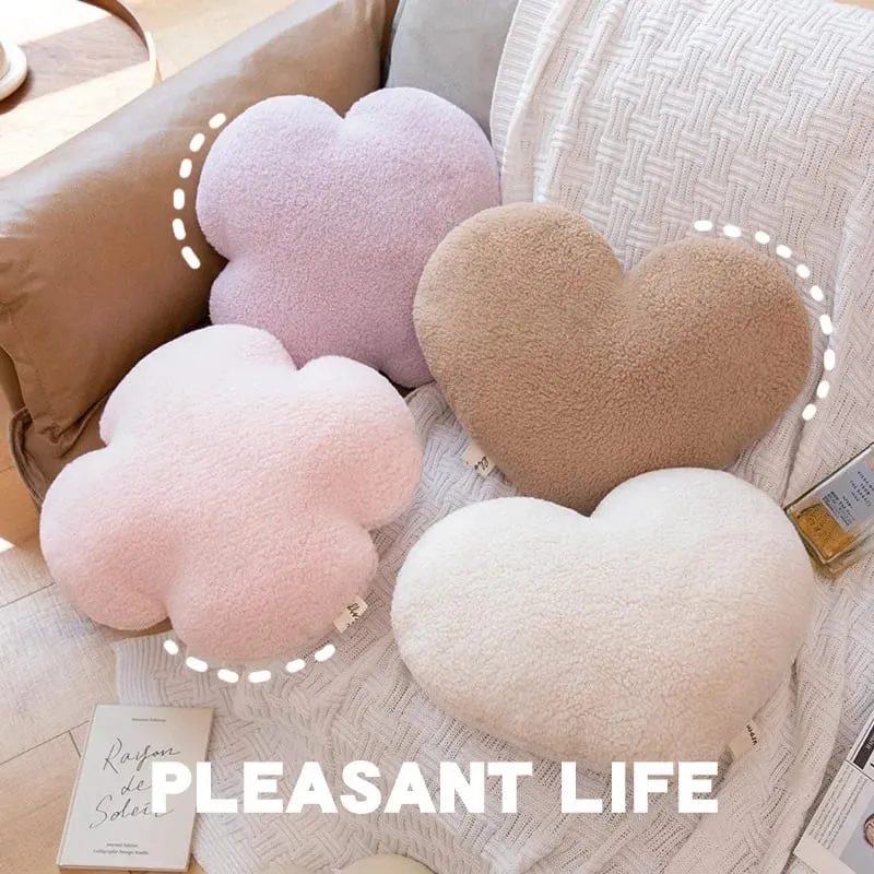 INS Plush Hear Throw Pillow Cute Clover Soft Doll Home Sofa Decoration Pillow Cushion Kids Toys Birthday Gift