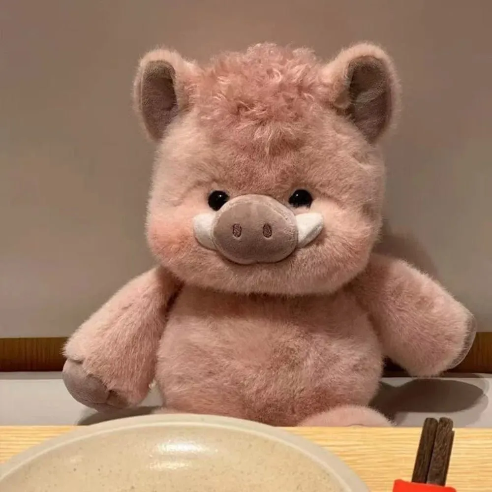 Creative Gift Soft Pig Stuffed Animal Plush Pillow Emotional Support Cute Stuffed Animals Plush 17.7inch Stuffed Toys