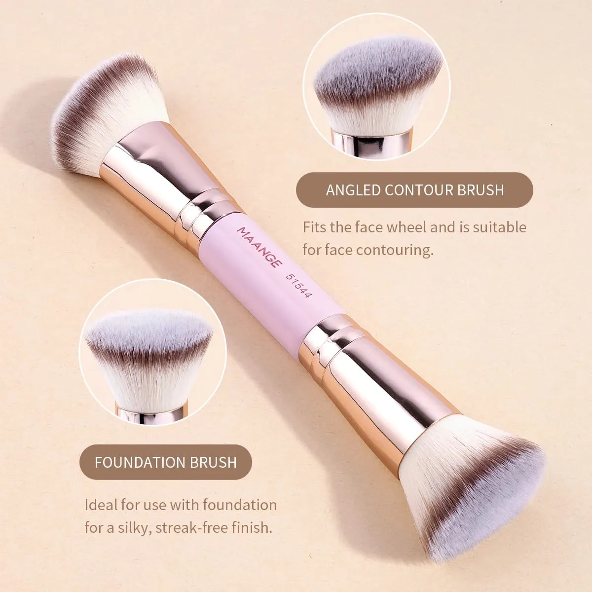 7pcs Double Head Makeup Brushes Dense Foundation Concealer Liquid Cream Blending Detail Eyeshadow Brushes Beauty Tools — image 3