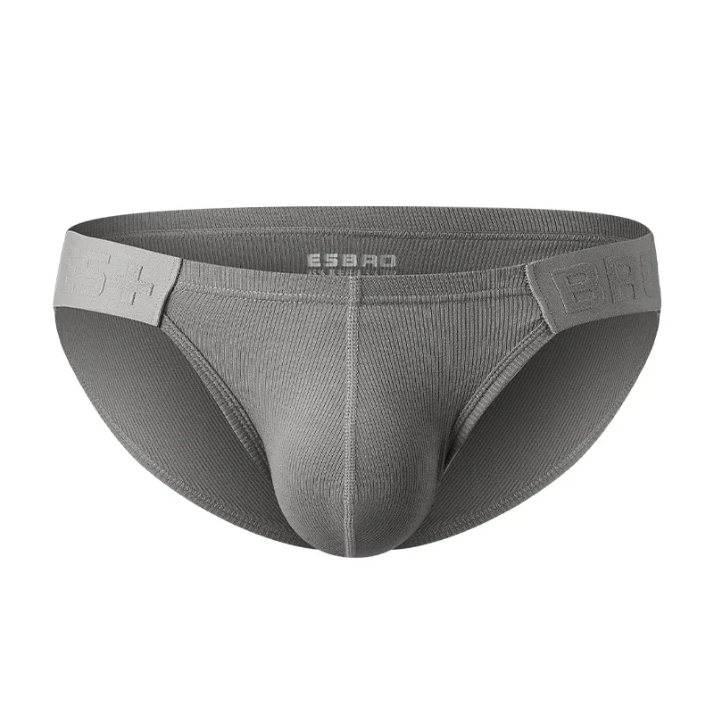 Mens Underwear Solid Color Low Waist Sweat-absorbing Large U Convex Pouch Sexy Mens Briefs — image 17