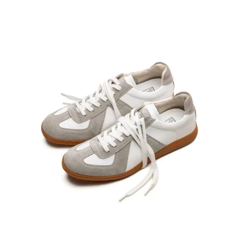 Maden Vintage Patchwork German Trainer Sneakers Unisex Spring and Summer Sports Casual Shoes Lace-up Outdoor Shoes
