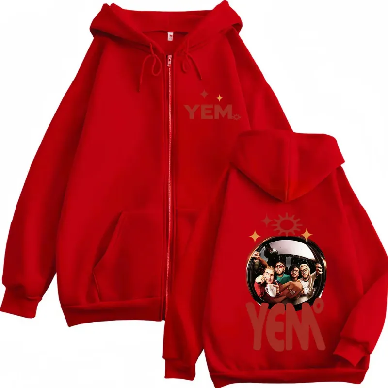 Morat Yem Se Fue El Ayer Y Ya Es Manana Tour 2026 Print Zip Up Hoodie Men Women Hip Hop Long Sleeves Loose Zipper Sweatshirts