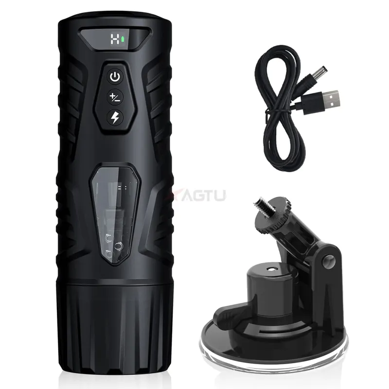 Telescopic Male Masturbator Automatic Thrusting Rotating Mastubator Cup Electric Sex Toy Pocket Pussy For Men Adult Supplies