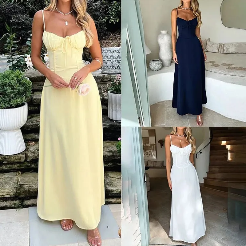 Novo vestido feminino elegante frente ún