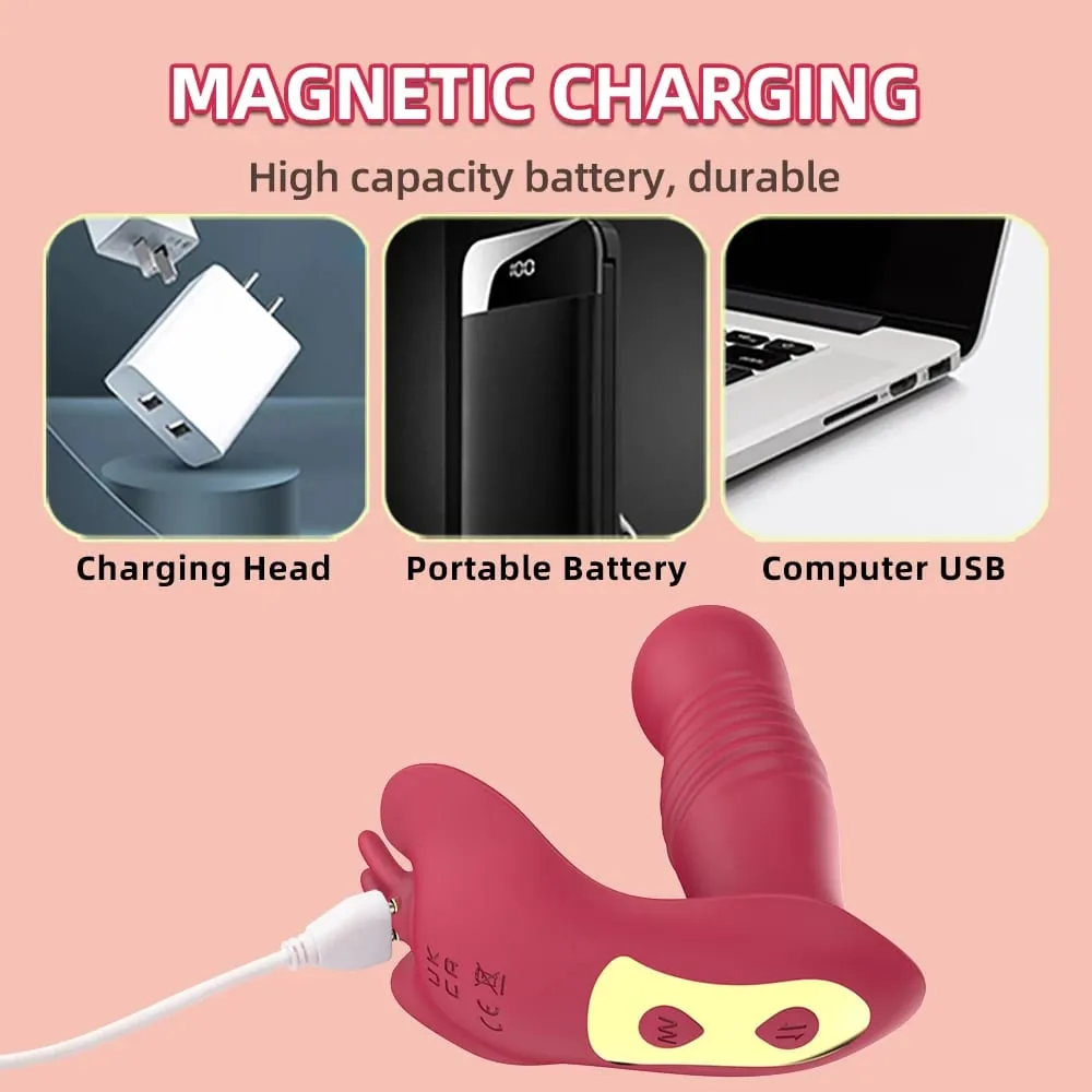 Remote Control Thrusting Vibrator Women Clitoris Stimulator Rotating Telescopic Dildo Vibrating G Spot Adults Product Sex Toys — image 4