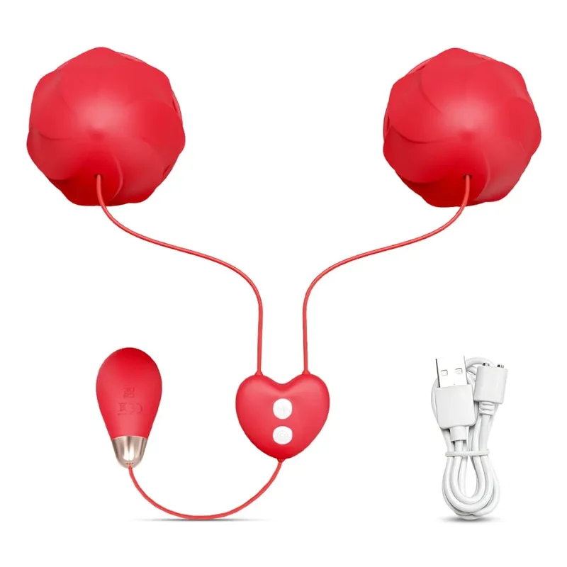 Sex Toys Nipple Vibrator Clamps Vibrating Breast Clips Nipple Stimulator Penetration Vagina Egg Sex Toys for Women Couples