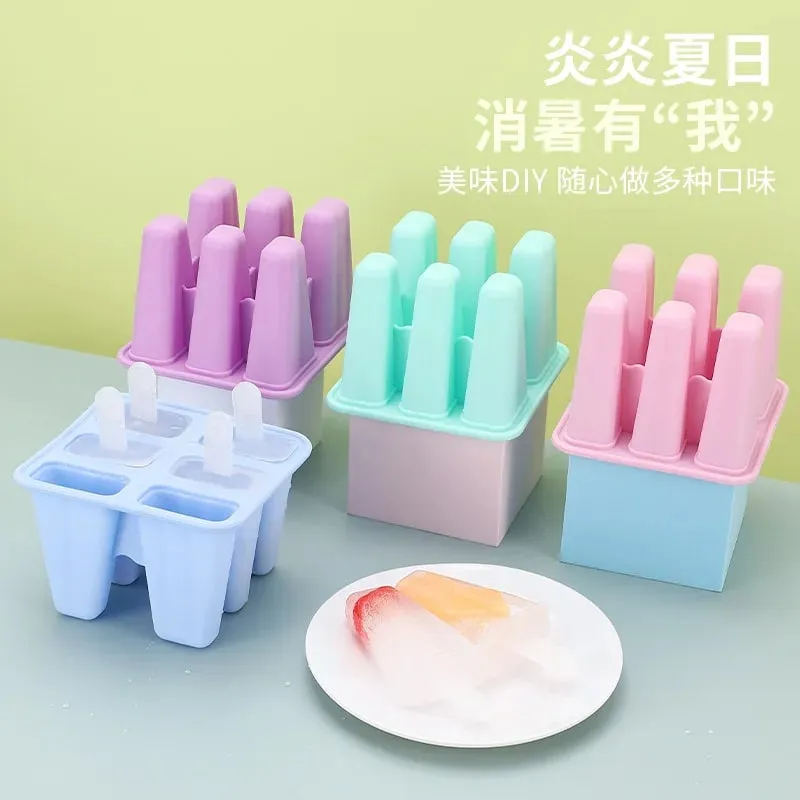 Popsicle Molds 6 Pieces Silicone Ice Pop Molds BPA Free Popsicle Mold Reusable Easy Release Ice Pop Make