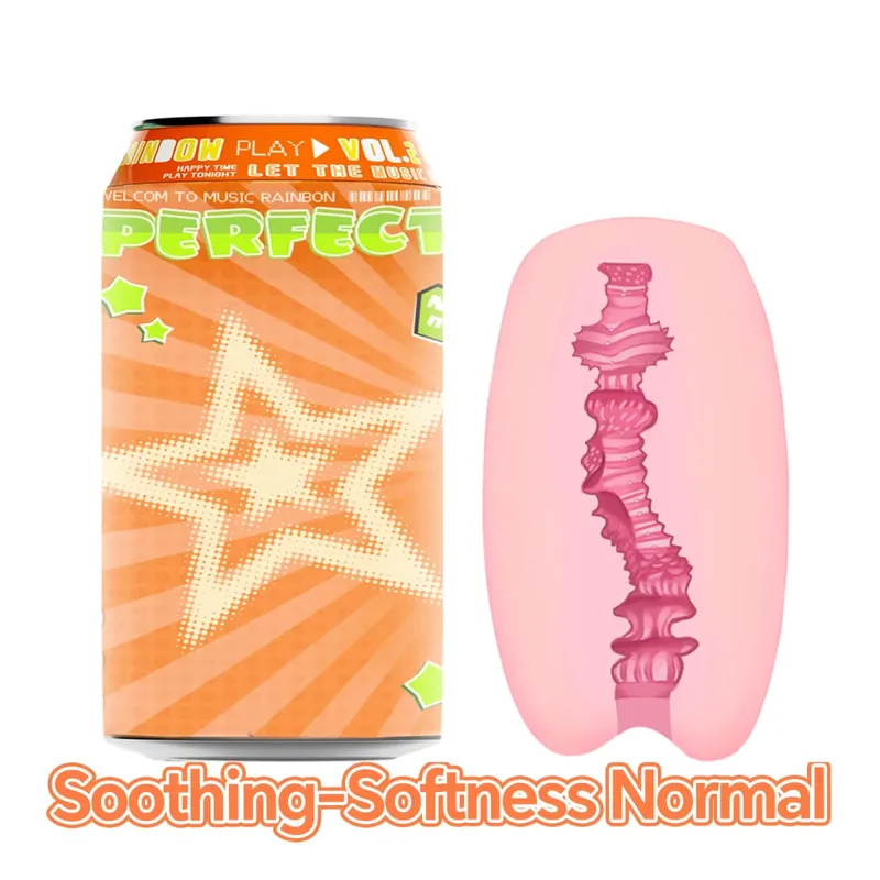 YUU Sex Toys Male Hidden Canned Masturbation Cup VER.2 Soft STPE Artificial Pocket Pussy Masturbators for Men Onahole 7 Colors
