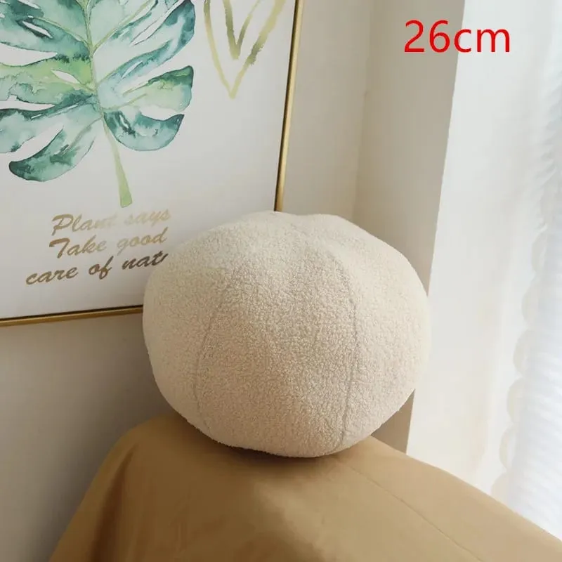New Nordic Ball Solid Color Cushion Stuffed Flower Plush Pillow for Sofa Waist Office Cushion Kid Toy Gifts Home Decoration