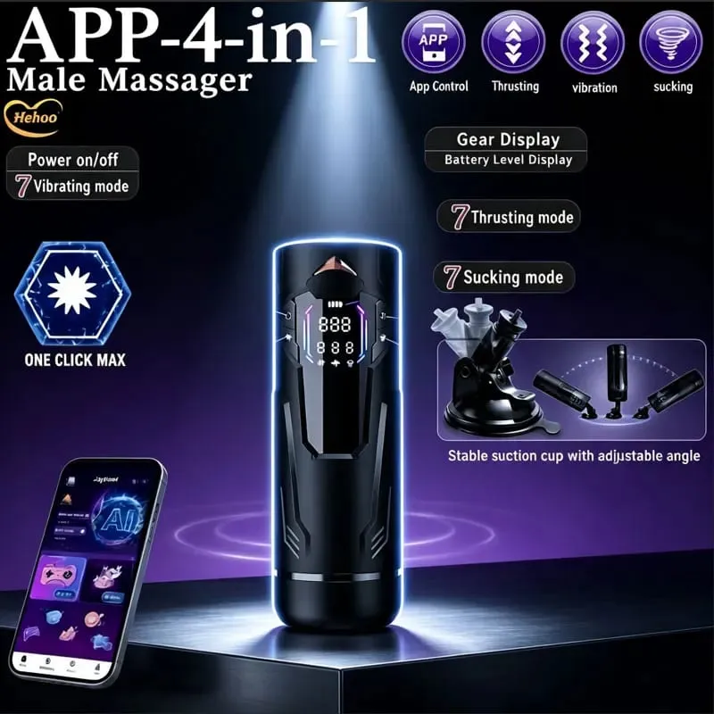 Telescopic Rotation Masturbator Cup Sucking Penis Pump Pocket Pussy Blowjob Sex Toys Stroker Piston Automatic Mastubator for 18+
