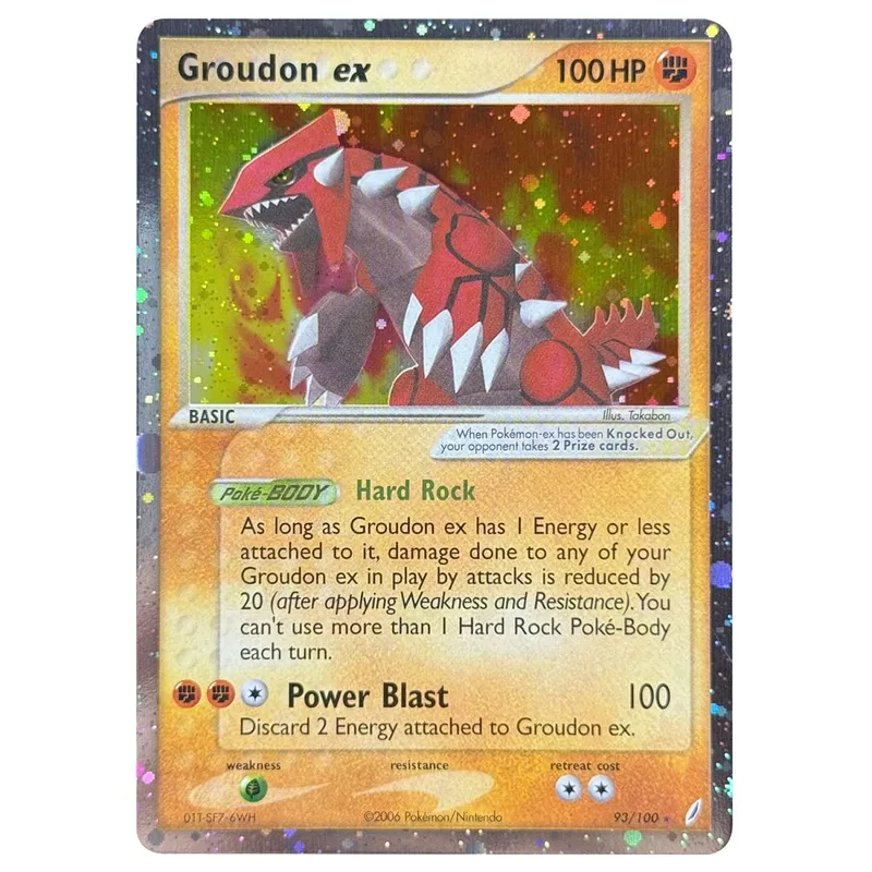บัตรพร็อกซี โฮโลแกรม Emerald Cacturne Rayquaza ตำนานที่ซ่อนอยู่ Kyogre Crystal Guardians Alakazam Star Flareon Metagross