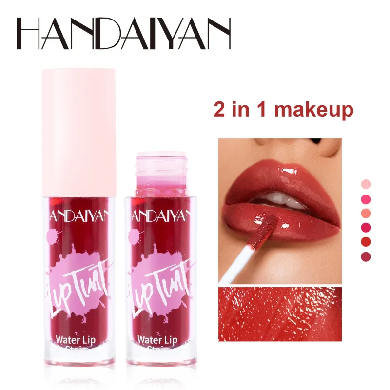 Multi-use 6 Colors Lip Gloss Cheek Tint Long Lasting Moisturizing Lip Dye Blush Makeup Lip Stain Glossy Lipgloss Cosmetics