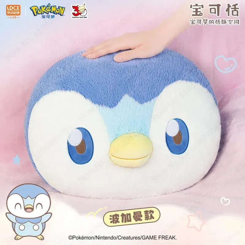 New Pokemon Pikachu Piplup 40cm Large Stuffed Plush Doll Cute Soft Cushion Pillow Home Decoration Collectible Toy Birthday Gift