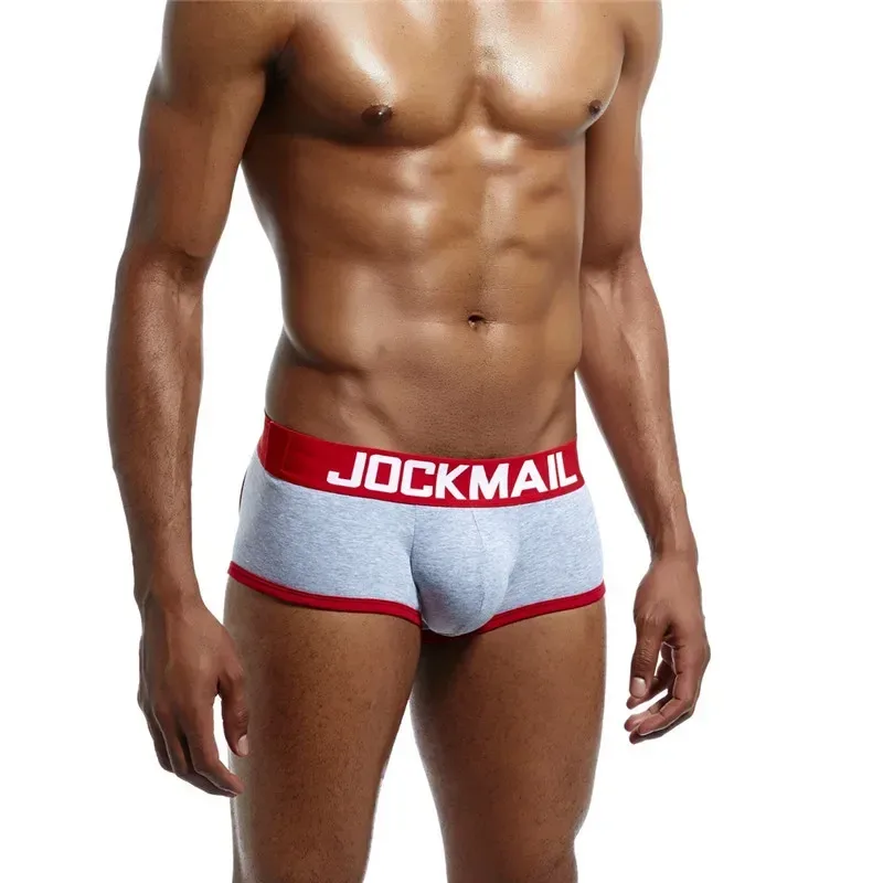 Mens Underwear Jockstrap Boxer Trunks Gay Penis Pouch Cueca Boxer Calzoncillos Hombre Man Boxer Shorts Sleepwear Gay Panties