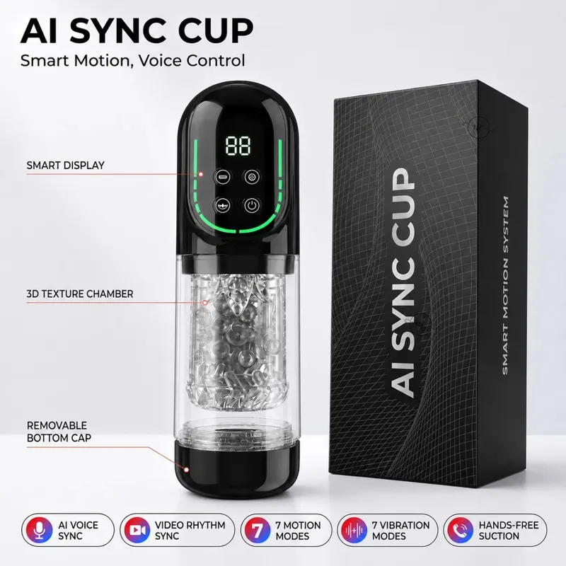 Automatic Male Masturbator Sex Toy for Men Pocket Pussy Vacuum Suction Thrusting Rotation Vibration Realistic Stroker Cup Device