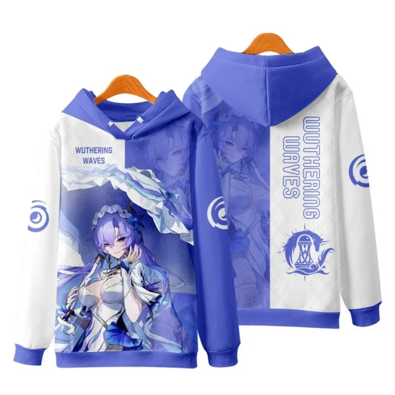 Game Wuthering Waves All Role Playing 3D Hoodies Sweatshirts Fashion Men's Anime Pullover Autumn/Winter Outdoor Casual Tracksuit — image 7