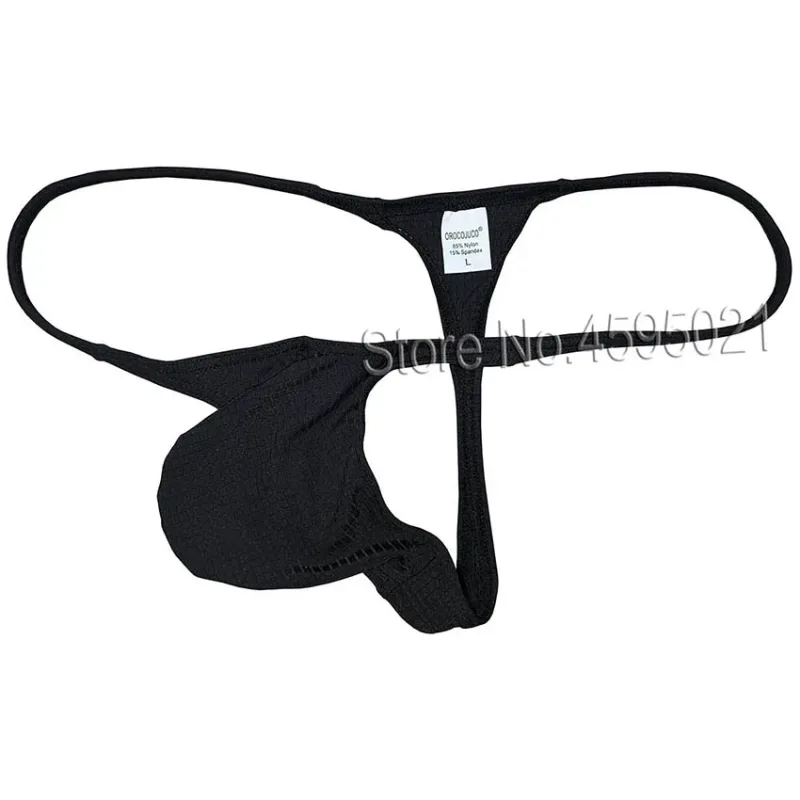 Men's Underwear Thong Contour Pouch Tangas Rise Cheeky Underpants Low Rise Beach Briefs Bikini Single Layer Quick Dry Silky