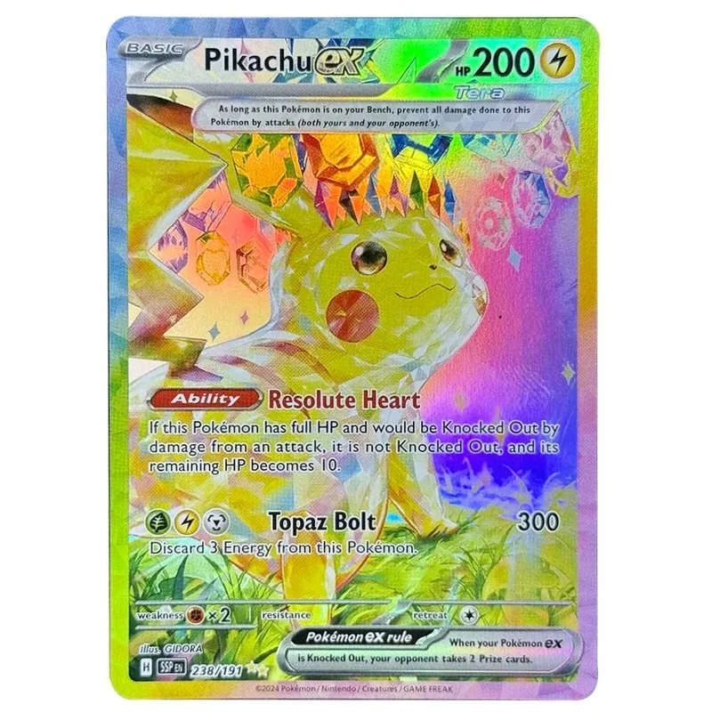 PKM English Single Card Surging Sparks Latios Hydreigon Pikachu Milotic Kingdra Game Trading Collection PTCG Proxy Toys Gifts