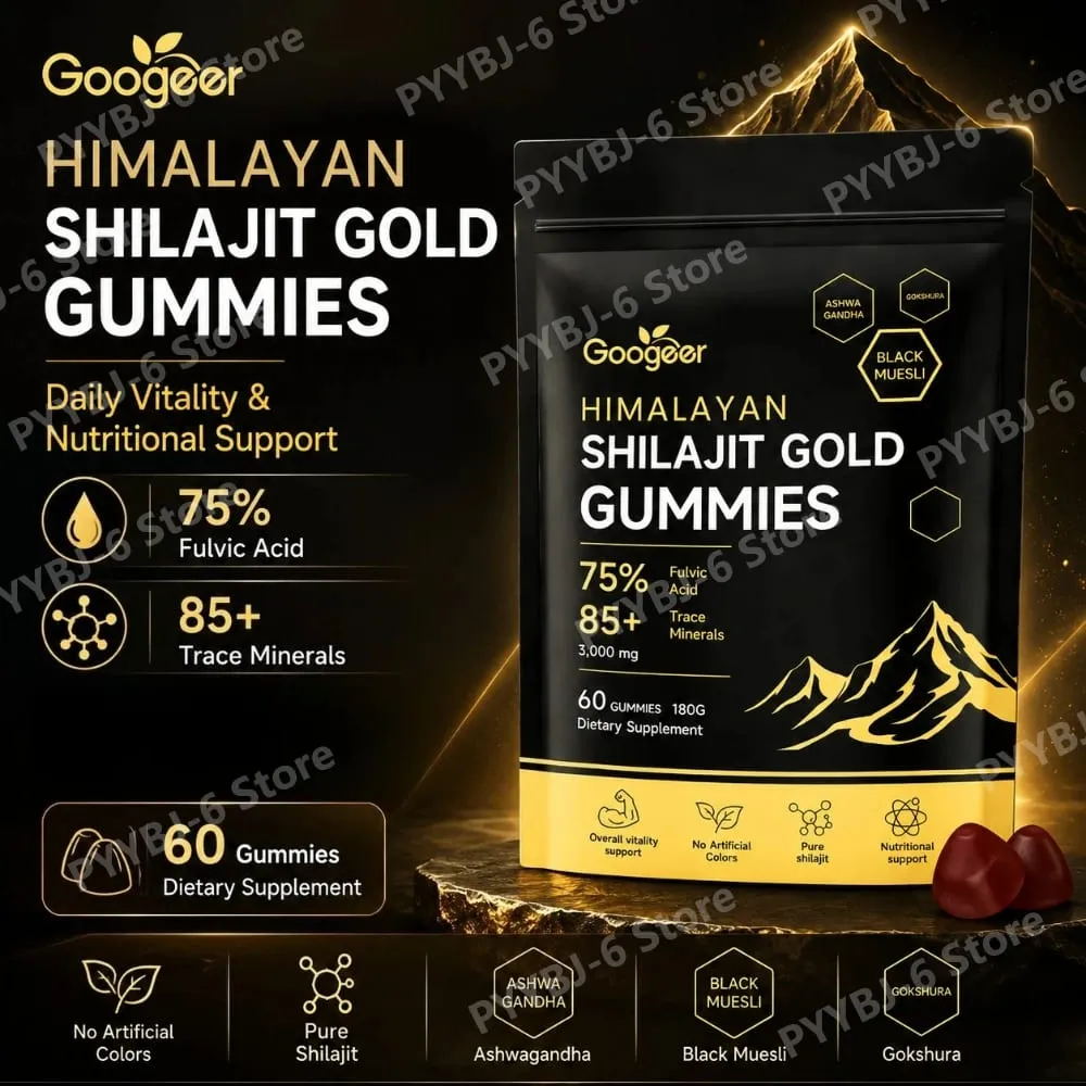 Himalaya Shilajit Gold 60 Gummies Minerals Formula understøtter energiboost og kropsvitalitet Naturligt ernæringsmæssigt kosttilskud