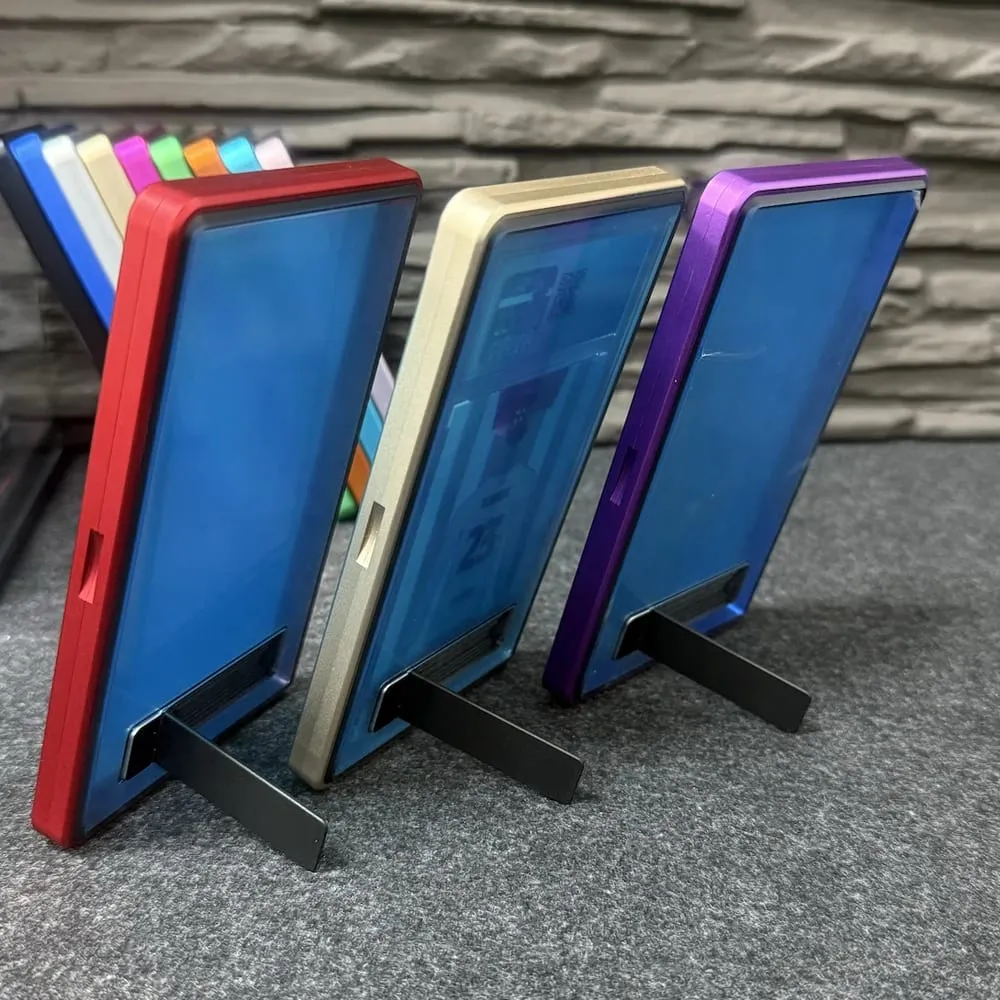 Aluminum Alloy Multicolor Trading Card Protect Case with Stand For PSA BGS Graded Card Support Horizontal and Vertical