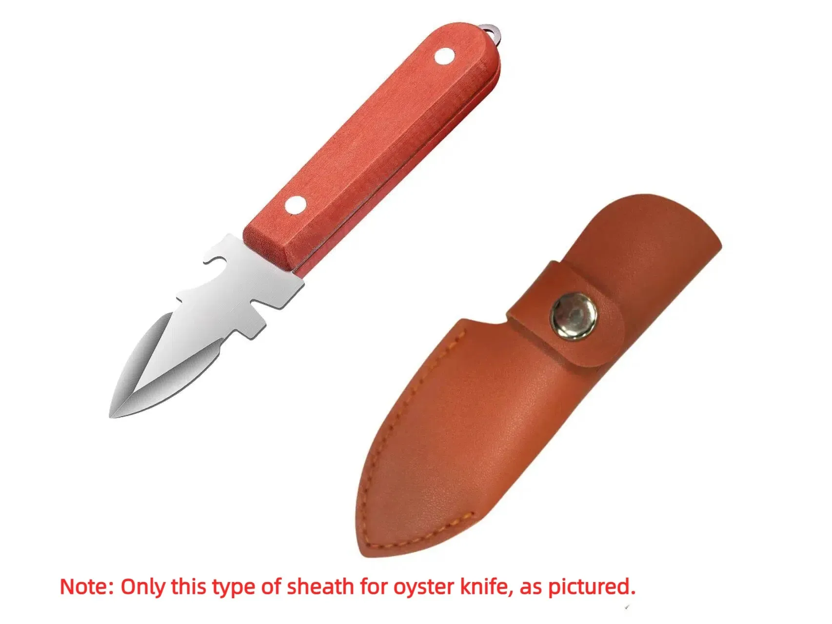 Oyster Knife Sharp-edged Shucker Shell Seafood Opener Tool Stainless Steel Clam Opener for Oyster Clam Toadfish Crab Shells — image 7