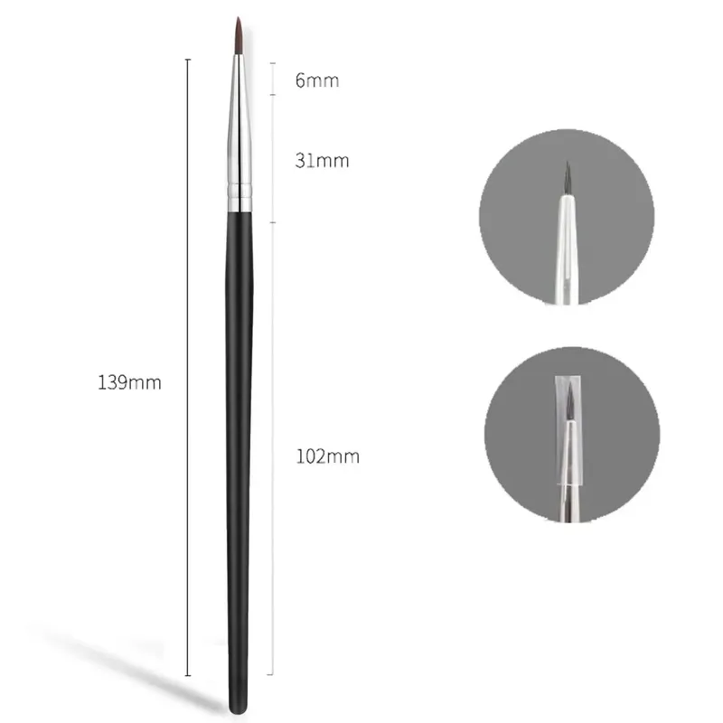 Bent Liner Makeup Brushes Angled Eyeliner Brush Fine Eyeliner Brushes Eye Contour Makeup Tool Eyeshadow Eye Brow Brushes Tool