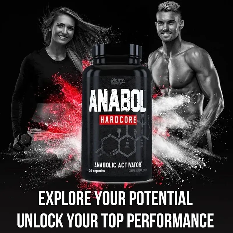 Anabol Hardcore - Muscle Supplement Dietary Capsules Lean Muscles Strength Growth Repair Recovery 6-Keto-Diosgenin Acetate — image 4