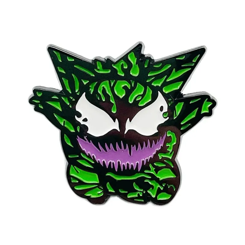 Anime Games Pokemon Enamel Pins Collect Mobbles Gengar Metal Cartoon Brooch Backpack Hat Bag Collar Lapel Badges