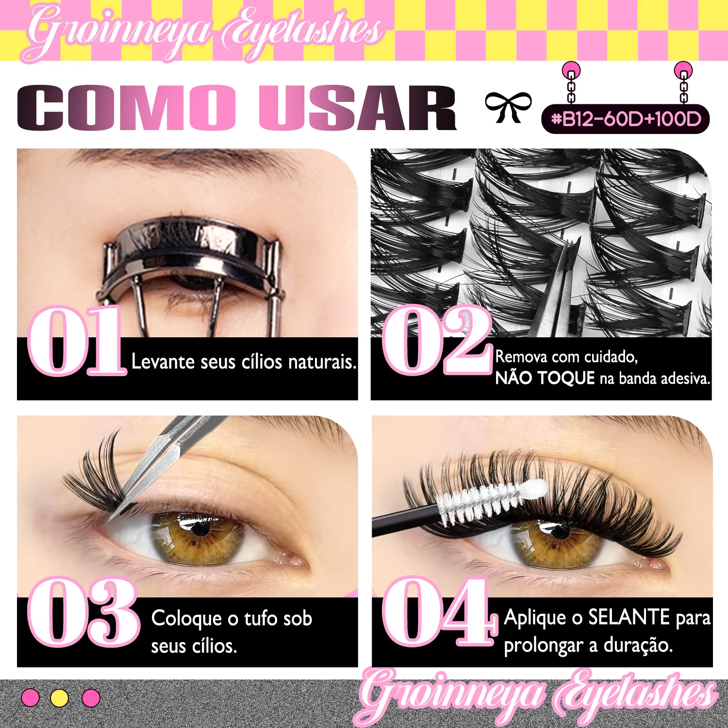 Lash Clusters 540pcs 60D+100D Eyelashes Extensions 2style Mixed Lash Book Fluffy Cat Eye Eyelashes False Lashes Makeup