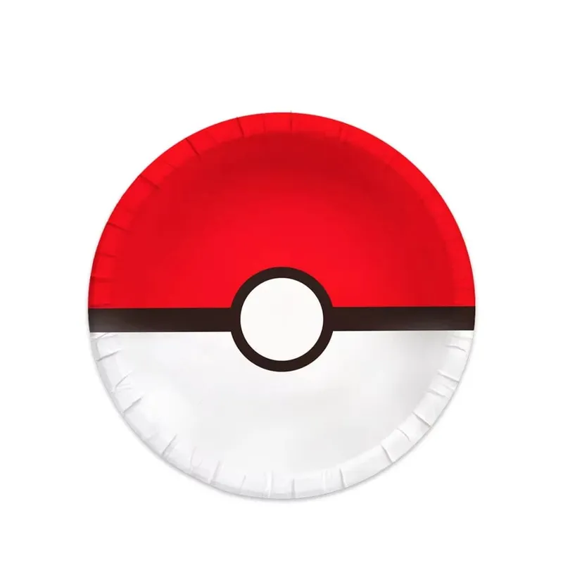 Pokemon Birthday Party Disposable Party Plates Pikachu Theme Tablecloth Character Balloon Birthday Decoration Baby Shower Suppli
