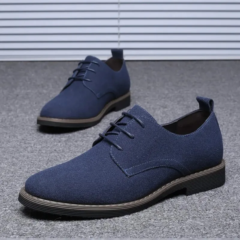 Mens Dress Shoes Legitimate Leather Shoe PU Suede Casual Men Designer Social Male Black Business Luxury Men's Wedding Summer Man — image 4