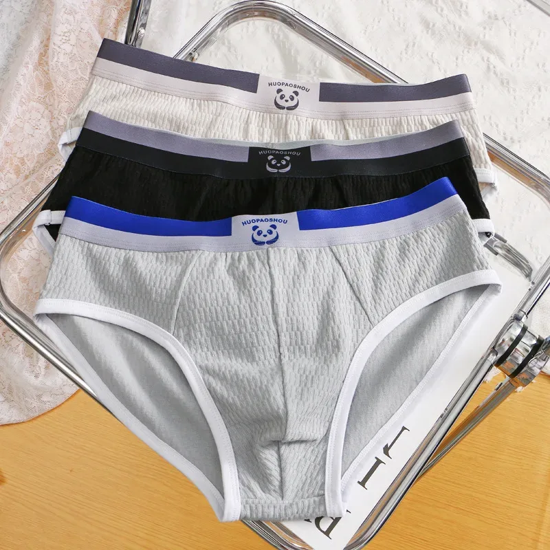 Nuevas bragas para hombres, ropa interior Sexy para niños, bragas de algodón para adolescentes, pantalones triangulares de talla grande, pantalones cortos finos transpirables simples
