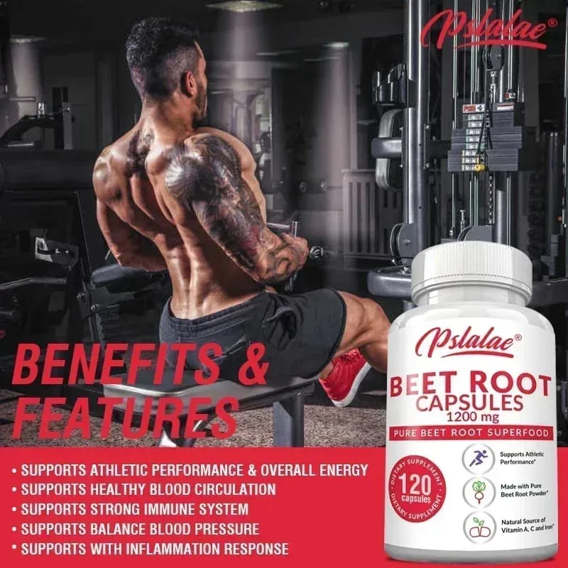 Beetroot Capsules - Helps Relieve Fatigue Promotes Heart and Cardiovascular Health Improves Human Immunity Non-GMO — image 6