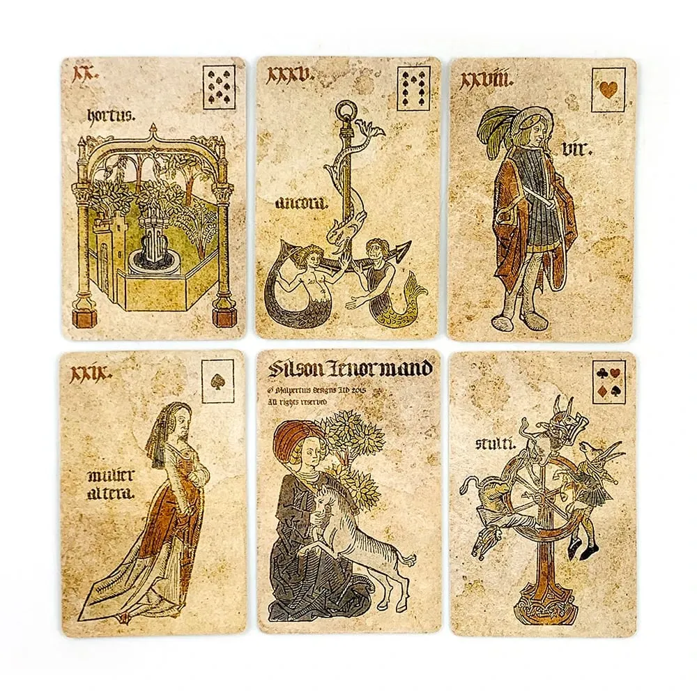 Oracle Cards Leisure Entertainment Card Family Gathering Divination Deck Board Playing Card Game Small Poker Size Retro Style