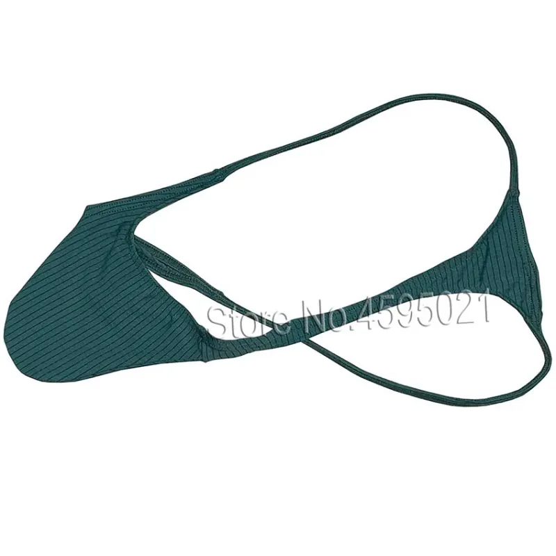 Men's Underwear Thong Contour Pouch Tangas Rise Cheeky Underpants Low Rise Beach Briefs Bikini Single Layer Quick Dry Silky