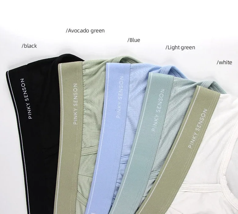 Large Size New Sexy And Breathable Modal Men's Triangle Pants Solid Color Mid Waist Underpants For Youth Briefs For Men — image 2