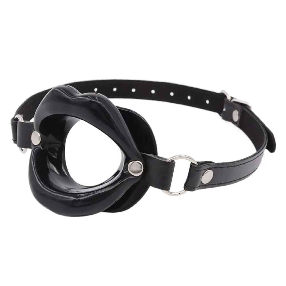 Silicone Oral Fixation Lips Ring Silicone O-Ring Open Mouth Gag for Couples Sex Toys BDSM Bondage Restraint Lips Shape 18+