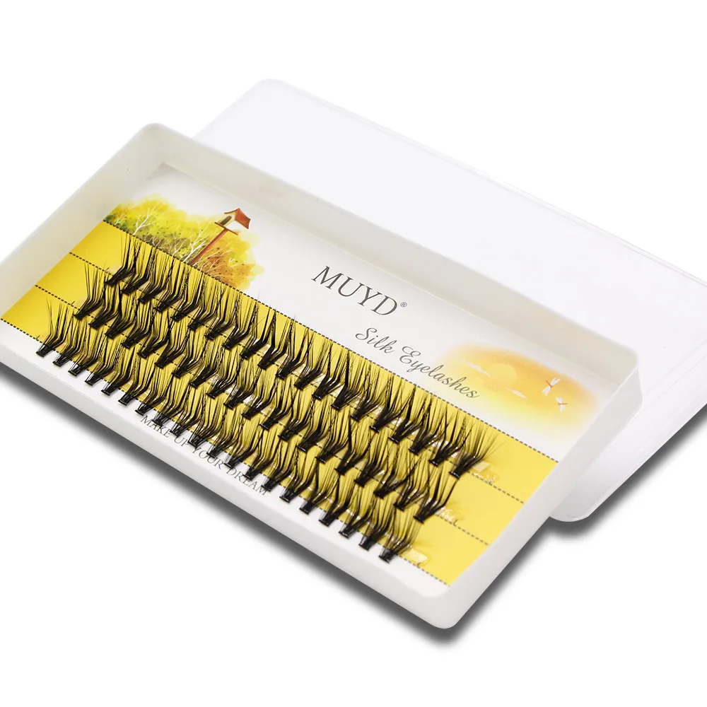 M Curl Mink False Eyelash 60 Clusters L Curl Lashtray for Makeup 30D Eyelashes Extensions Individual Handmade Eye Lashes
