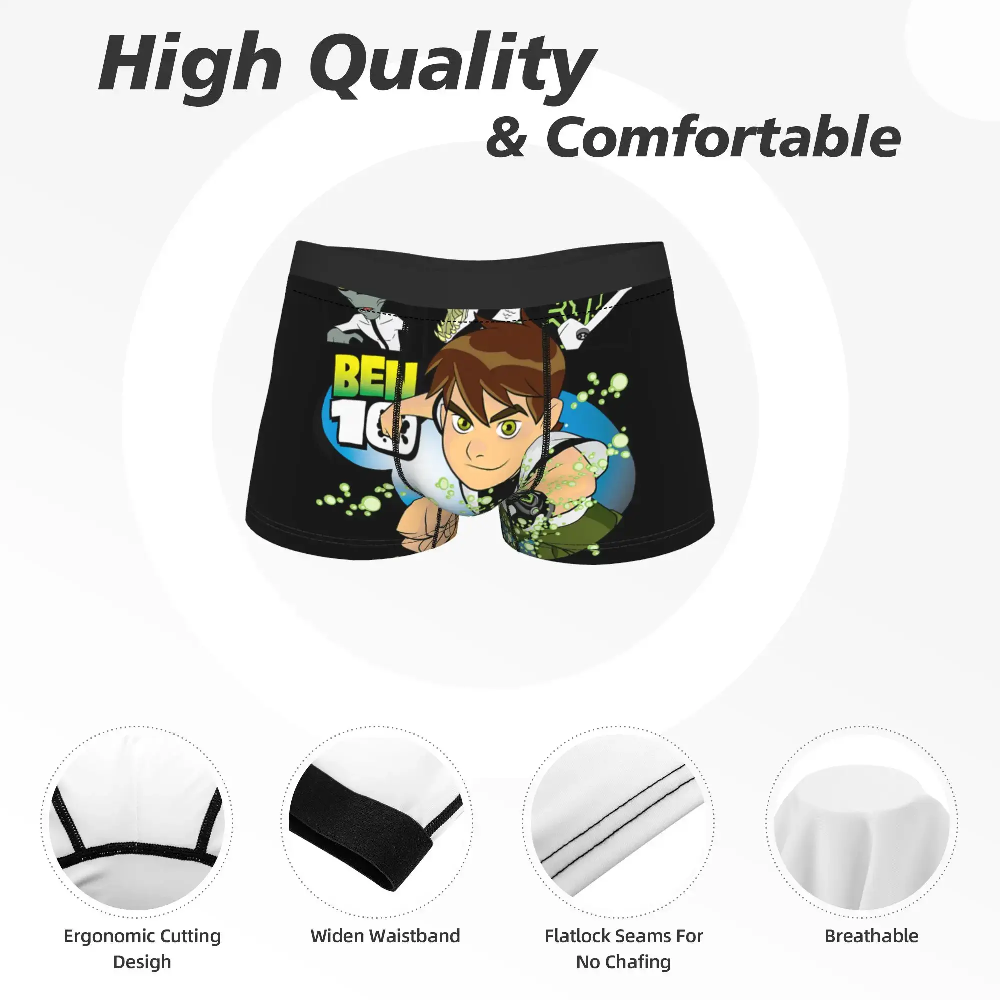 Ben 10 Aliens ondergoed klassiek slipje douane shorts slips voor mannen 3D zakje plus size kofferbak