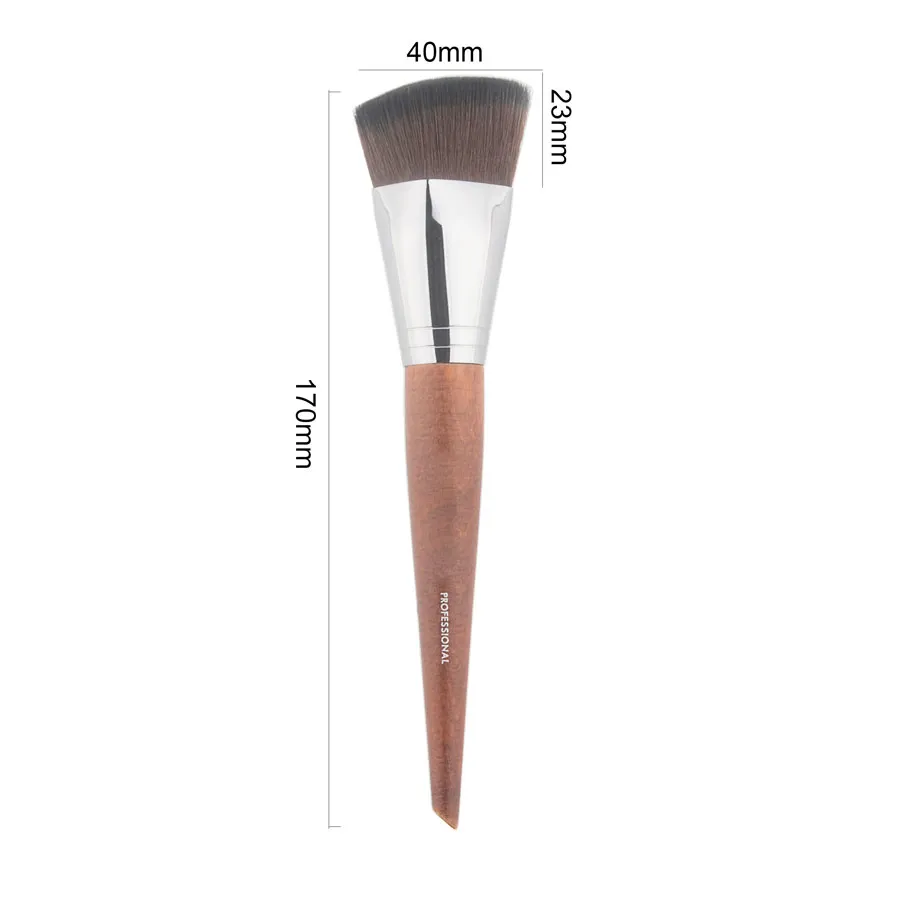 1 piece 109 Flat Foundation Makeup Brushes Diamond Liquid Foundation Make up Brush BB Cream Wood handle Face cosmetic tools — image 4
