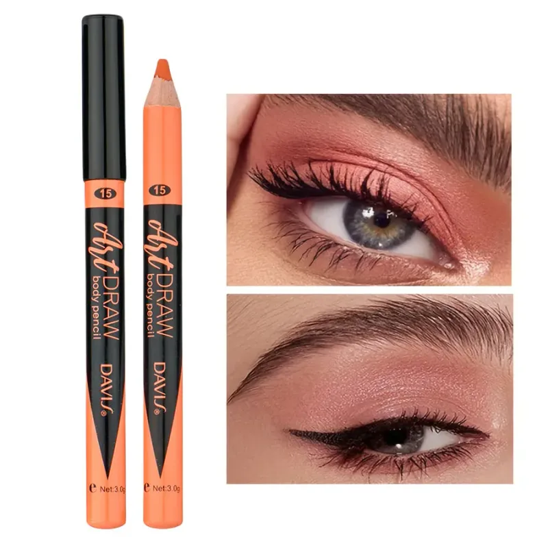 Caneta delineadora labial 15 cores, preto, azul, multicolorido, metálico, glitter perolado, acabamento fosco, estilo punk esfumaçado, caneta de maquiagem para os olhos — image 19