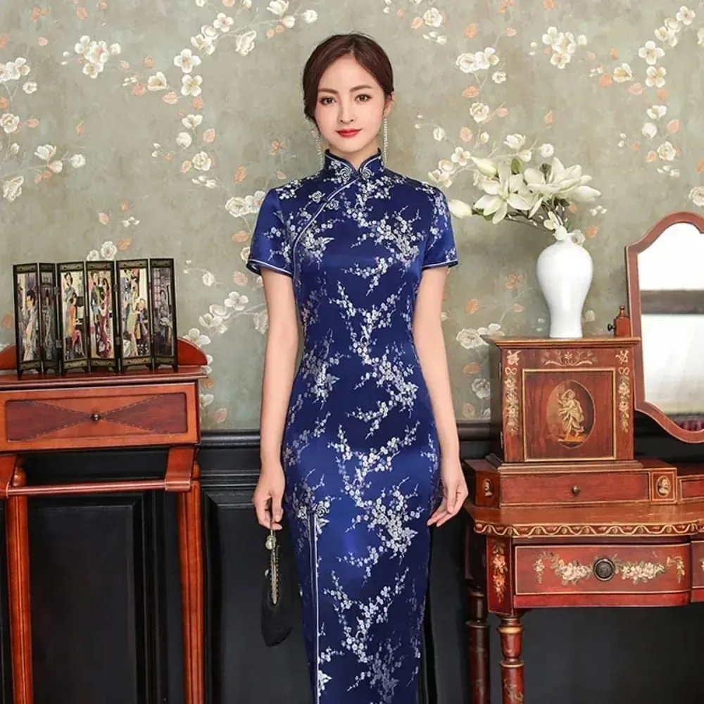 Roupas de moda festa vintage casual verão elegante tradicional chinês roupas cheongsams vestido chinês qipao estilo étnico