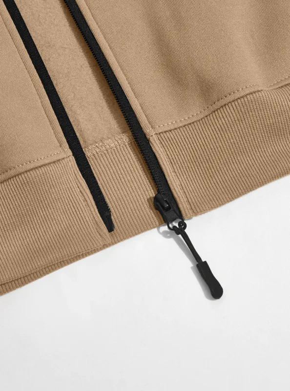 Four Seasons men's full-zip soft-shell jacket with stand-up collar, side pockets, long sleeves and relaxed casual style