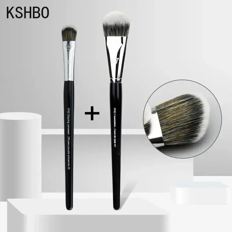Professional Foundation Brush 47/52 Broom Head Liquid Foundation Shadow Repairing Brushes Women Face Base Makeup Tools
